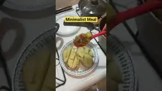Minimalist Meal / K.I.S.S. Meal /leftovers topped baked potato