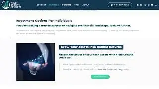 Finance Website Design - San Diego, California: Yield Growth Advisors