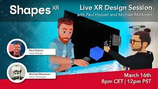 March 16th 12pm PST | 8pm CET - Live Design Session with Paul Hoover and Michael Markman