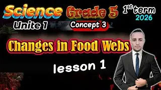 شرح Changes in Food Webs | Concept 3 Lesson 1 | Science Grade 5 ترم أول 2026 | ساينس خامسة إبتدائي