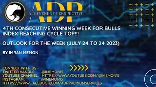 4TH CONSECUTIVE WINNING WEEK FOR BULLSINDEX REACHING CYCLE TOP!!! OUTLOOK FOR WEEK (JULY 24 TO 24)