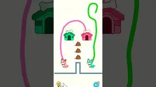 DOG RUSH: DRAW PUZZLE LEVEL 13 🐕🐶 #shorts #puzzle #gaming #trending