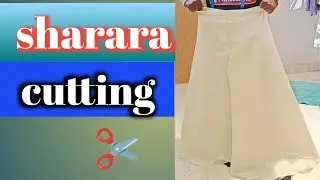 Sharara Cutting  | UmbrellaPlazo Cutting And Stitching in assamis|Sharara Suit Design
