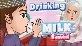 Dua for Drinking Milk & benefits   Abdul Bari English Islamic cartoon for kids