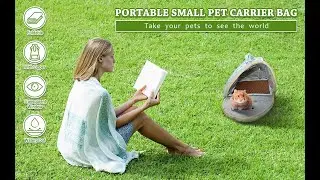 HOMEYA Guinea Pig Carrier Bag,Hamster Carrier Portable Outgoing Bag Ferret Rat Outdoor,Travel,Hiking