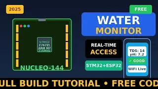 Test Your Water Quality from Your Phone (STM32 + ESP32 Project)
