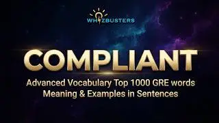 COMPLIANT (adjective) Meaning, Pronunciation and Examples in Sentences | GRE GMAT LSAT SAT ESL TOEIC