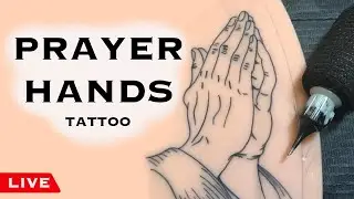 HOW TO TATTOO: PRAYER HANDS (line work 101)