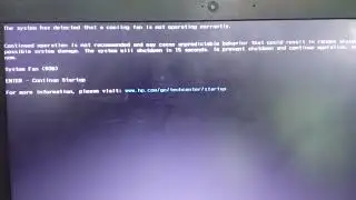 #hp model 245g7 laptop mein cooling fan not working 