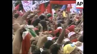 WRAP Brazil's new president greets crowd from balcony, meets leaders