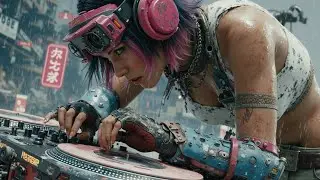 Cyberpunk Rooftop Rave 2026 DJ Mix Dark Clubbing Futuristic Music Aggressive Synthwave