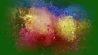 Happy Holly Holi Color Blast Green Screen Video.