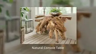 Buy large teak root coffee table