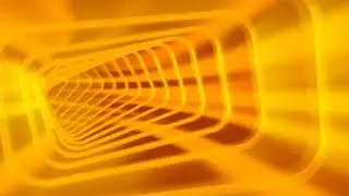 Abstract yellow tunnel flying background. Subscribe 👍