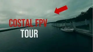 FPV Aerial Tour of Coastal Marshlands and Marina