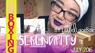 UNBOXING: Serendipity by Little Lace Box July 2016! | Leslie