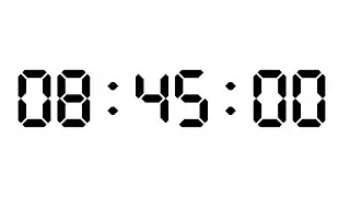 8 Hour 45 Minutes Timer | White Screen With Silent Focus | NX