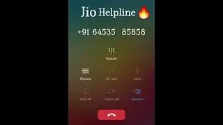 Jio Helpline Comtmber Care Call Prank Funny video Recording with fake recording prank