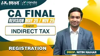 CA Final | Revision of Registration | English