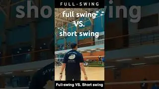 full-swing VS. Short swing #badminton