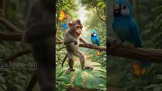 Monkey Song 🐒 | Hindi English Mix Kids Rhyme | Jump Jump Monkey,#ytshorts ,#shorts, #youtubeshorts