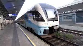 Westbahn Stadler Kiss Double Decker Train Arriving @ Amstetten In Austria 