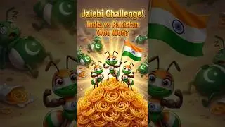 India vs Pakistan the Jalebi battle? 😲 #ai #shorts #india #pakistan