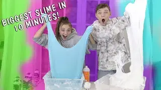 WHO MAKES THE BIGGEST SLYME IN 10 MINUTES?!?! | We Are The Davises