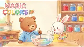 Mixing Paint Colors 🎨 | Calm Musical Story for Kids | Relaxing Sensory Animation
