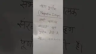 Negative Integer श्रण पूर्णांक #shorts #youtube  #maths #uppolice #education #kdmhindu