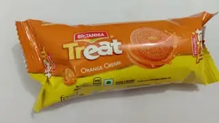 Britannia Treat Orange 🍊 Cream Biscuit Unboxing l Britannia products l #britannia #biscuits#unboxing
