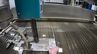 Precision Waterjet Cutting 1/4&rdquo; Stainless Base Plates | Scrap Optimization | Flow Mach 100