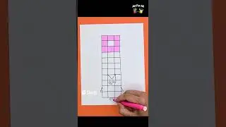 Number Block 28 drawing #numberblock #artforall