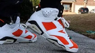 ON FEETS!!! JORDAN 6 GATORADE!!!