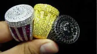 Mr Chris Da Jeweler Custom Lab Diamond .925 Sterling Silver Exclusive Ring Vide0 No : SR4417