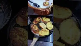 гренки с яйцом ( давно такое на столе не видел, исправили ситуацию 😋) и вам советую 😁🤝