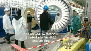 CERN-Installation of NA62 Large Angle Veto detectors.