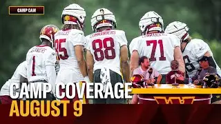 LIVE! Command Center: Camp Coverage, August 9 | Washington Commanders