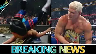 «Коди Роудс получил травму в прямом эфире шоу WWE Saturday Night's Main Event! Шокирующие подробн...