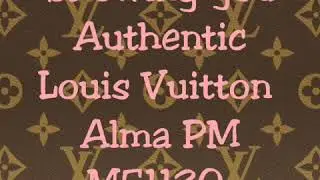 Authentic Louis Vuitton Alma pm M51130  Real vs Fake