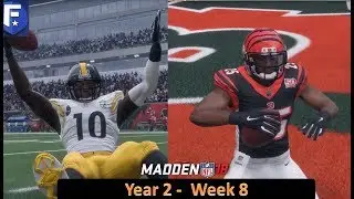 Madden 18 Bengals Franchise Year 2 Week 8 vs Pittsburgh l Ep. 32