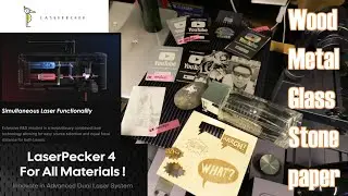 LaserPecker 4 Diode/infrared laser Engraver First use and Unboxing by Benson Chik