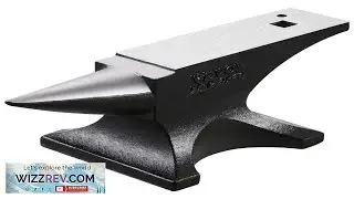 VEVOR Single Horn Anvil 55lbs Cast Steel Anvil High Hardness Rugged Round