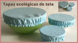 Tapa de tela ecológica para recipiente / Costura para principiantes/ Schüsselhaube nähen