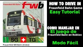 How to drive in Fraunfeld Wil Bahn game in Roblox! Easy tutorial for beginers!
