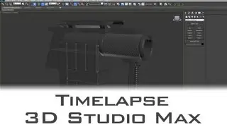 Time-lapse: High Poly Grenade Launcher Part 2