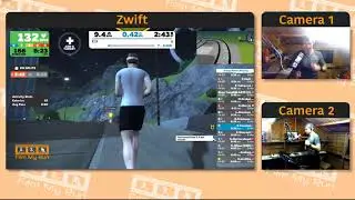 Zwift Running - Up and Over Marathon Pace Interval Session