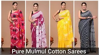 Pure Mulmul Cotton Sarees | Wholesale Price | Only 480 🥳 #mulmulcottonsarees 