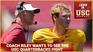 Coach Riley Wants To See The Quarterbacks Fight