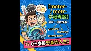 📏【字根冒險記：meter- / metr-｜什麼都想量的人生】